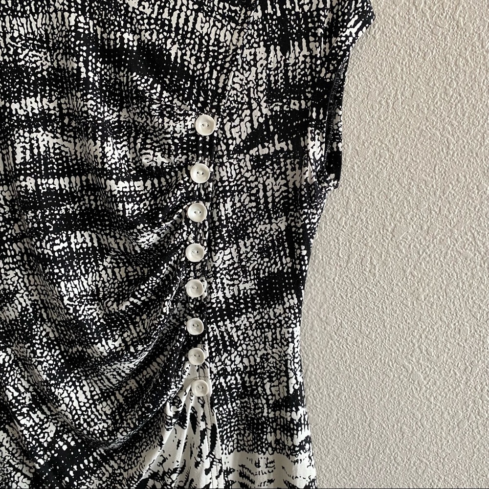 Joseph Ribkoff Ruched Sheath‎ Dress 10 - Picture 2 of 4